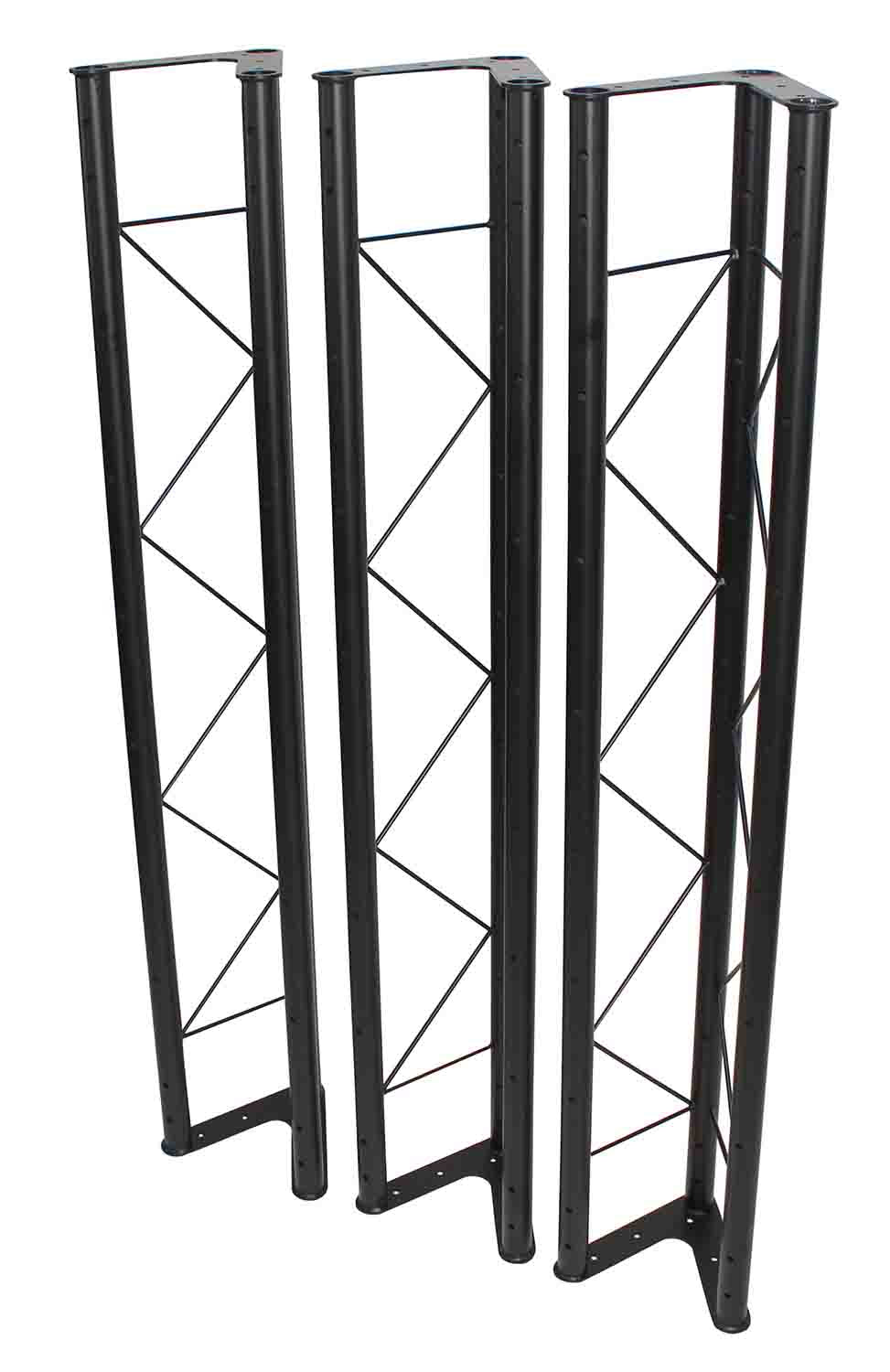 ProX T-LS35VC-Truss Set of Three 5ft Universal Lighting Stand Triangle Truss Sections For T-LS35VC – 5FT, 10FT, and 15FT - Hollywood DJ