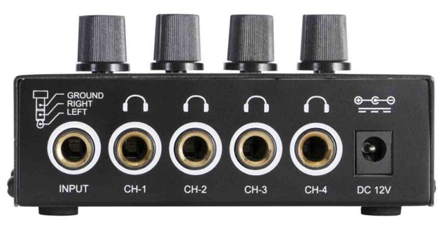 Onstage HA4000 Four-Channel Headphone Amplifier - Hollywood DJ