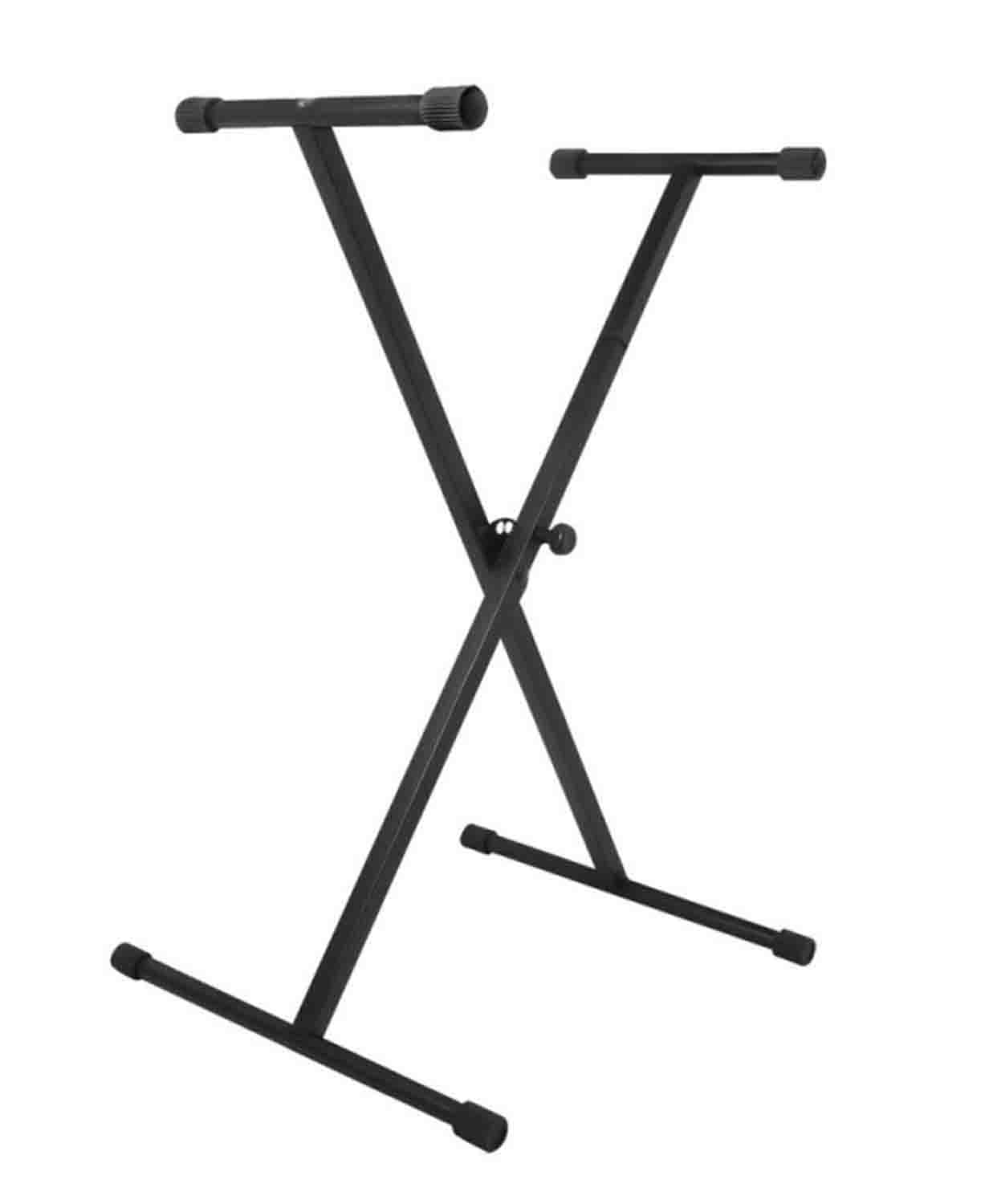 Onstage KPK1061 Single-X Keyboard Bundle with 61-Keyboard Bag, Stand, Bench, and Pedal - Hollywood DJ