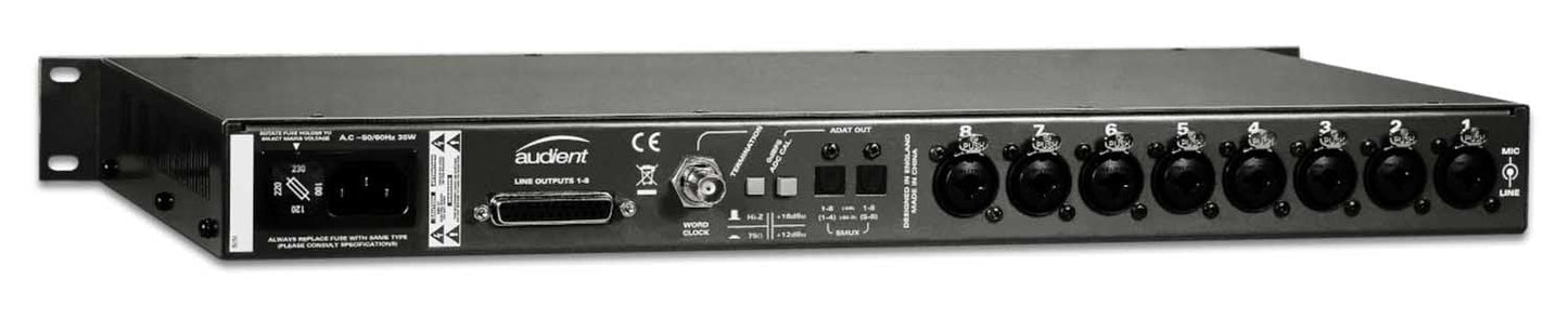 Audient ASP800 8 Channel Mic Preamp with HMX & IRON - Hollywood DJ