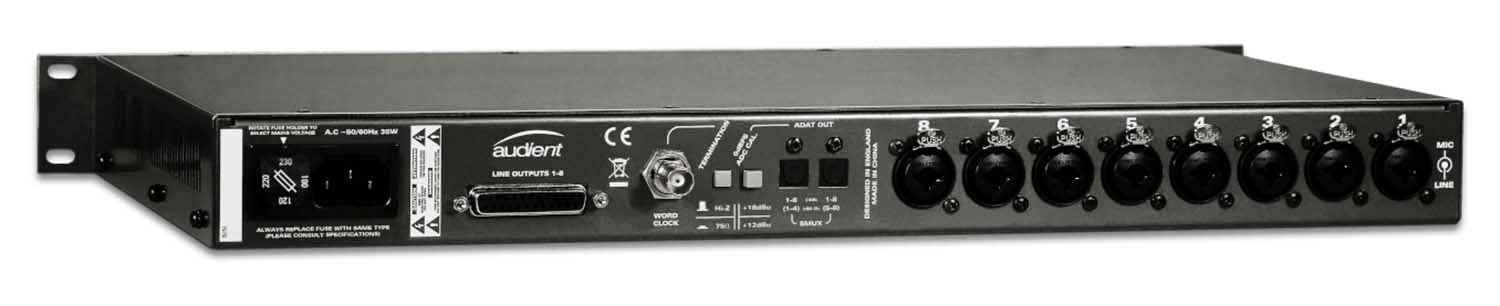 Audient ASP800 8 Channel Mic Preamp with HMX & IRON - Hollywood DJ