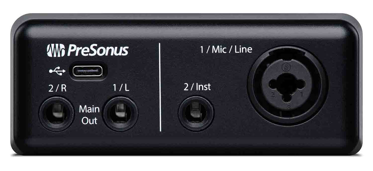 Presonus AUDIOBOX GO Compact 2x2 USB Audio Interface - Hollywood DJ