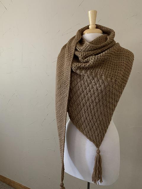 Dust Devil Shawl by Rebecca Woelber 