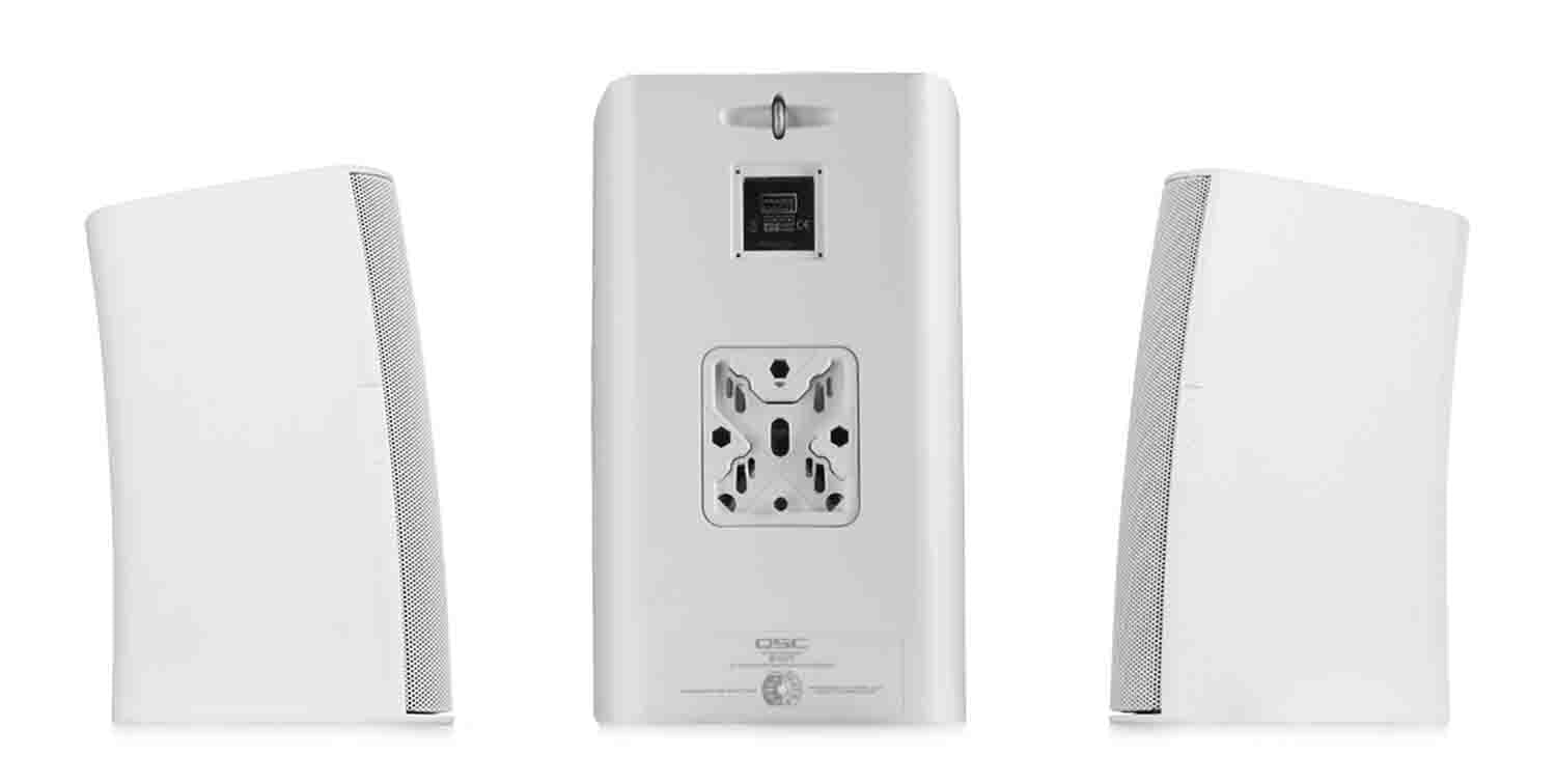 QSC AD-S10T-WH Acoustic Design Series 10-Inch 2-Way 250W Surface-Mount Loudspeaker - White - Hollywood DJ