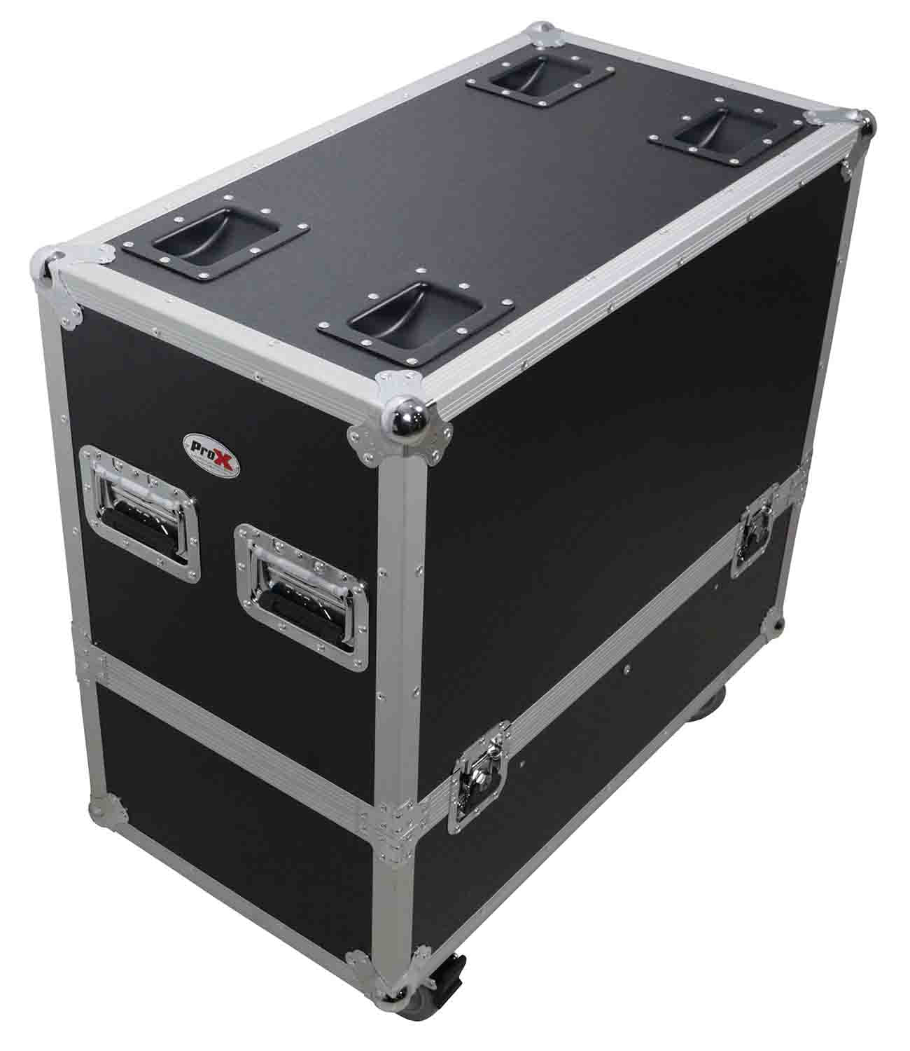 ProX XS-2X12SPW MK2 Universal ATA Flight Case - For Two 12-Inch Speakers - Hollywood DJ