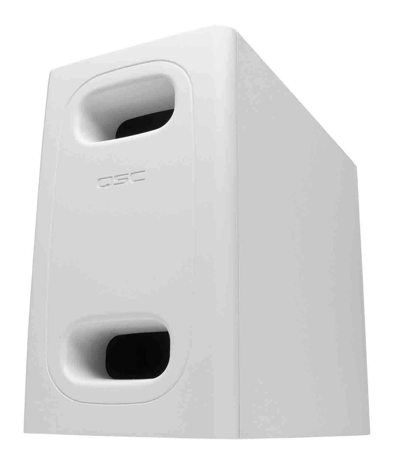 QSC AD-S.SUB-WH 6.5-inch Dual Voice Coil, Small Format Surface Subwoofer - Hollywood DJ