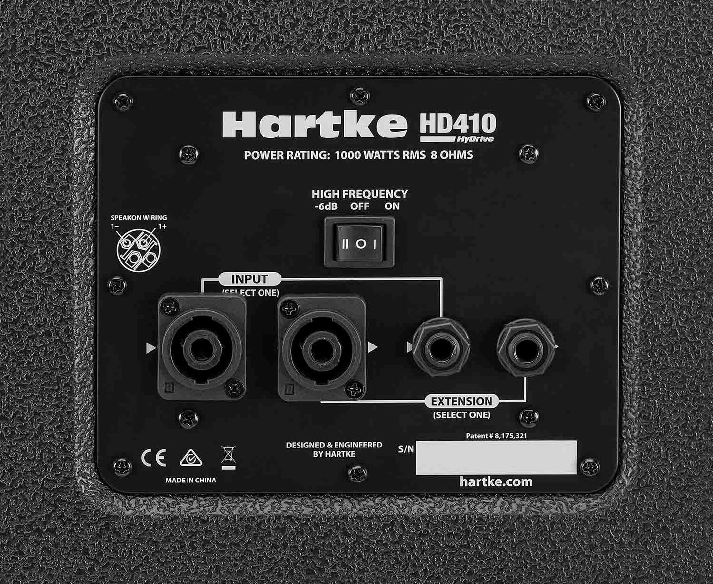 Samson HyDrive HD410, 4x10-Inch 1000-Watt Bass Cabinet