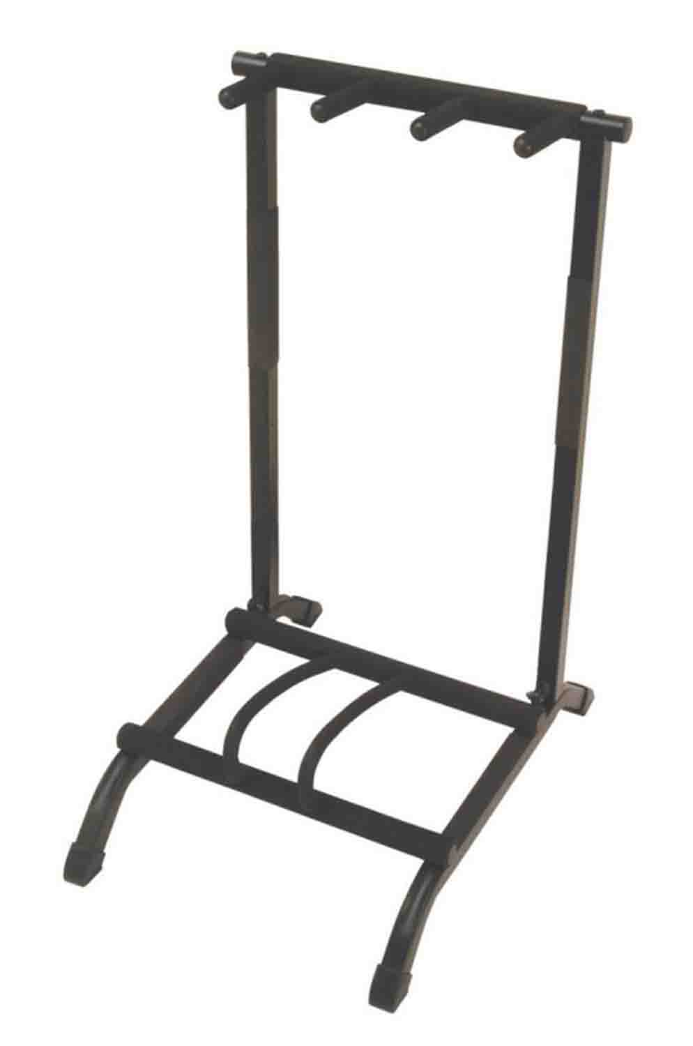 OnStage GS7361 3-Space Foldable Multi-Guitar Rack - Black - Hollywood DJ