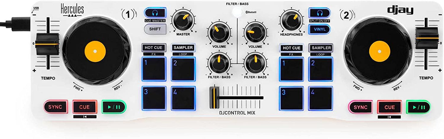 Hercules DJCONTROL MIX for Android and iOS Smartphones with Algoriddim djay App - Hollywood DJ