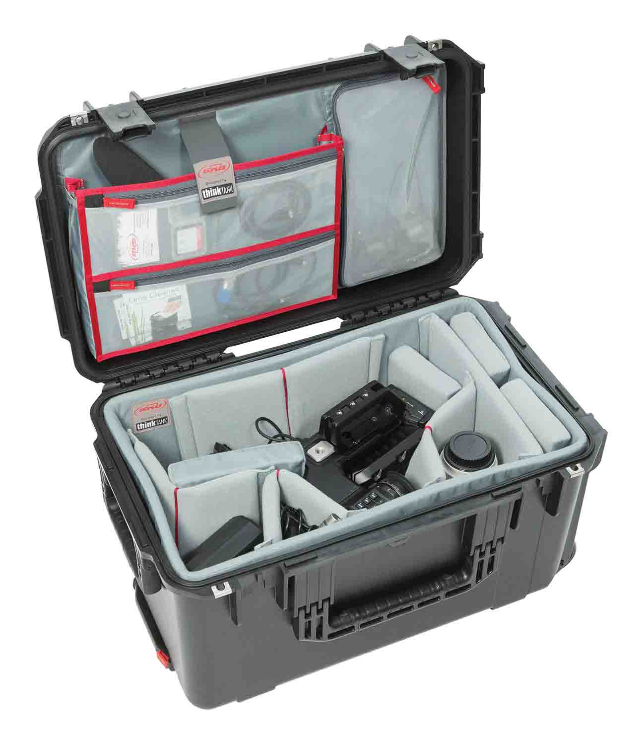 SKB Cases 3i-2213-12DL iSeries 2213-12 Case with Think Tank Video Dividers and Lid Organizer - Black - Hollywood DJ