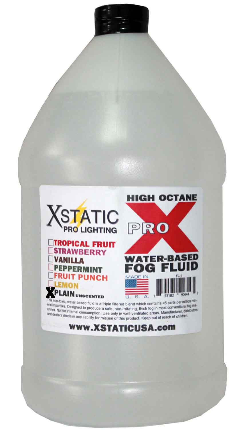 PROX FJ-1H Fog Juice Water Based High Density Unscented - Hollywood DJ