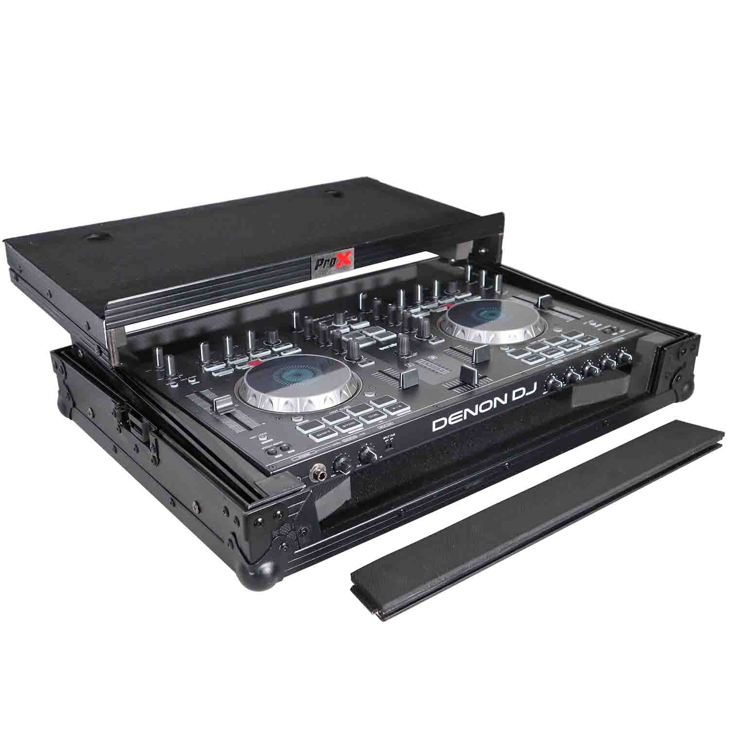 B-Stock: ProX X-DNMC4000LTBL, DJ Flight Case for Denon MC4000 Digital Controller with Laptop Shelf - Hollywood DJ