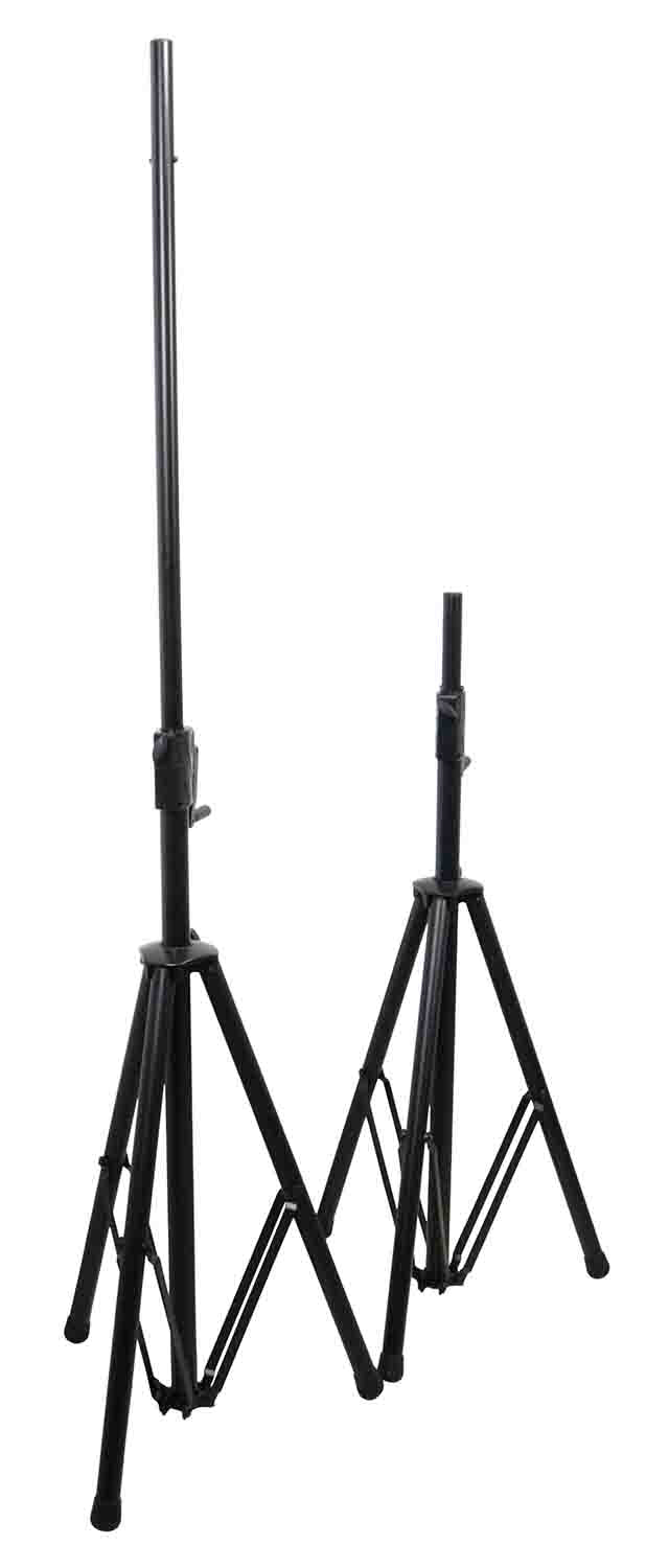 PROX T-SS21CX2 PKG Pair 6FT Crank-Speaker Stand Pro with Bag - Hollywood DJ
