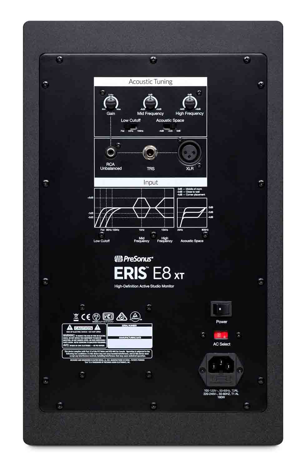 PreSonus ERIS E8 XT, 8" 2-Way Active Studio Monitors with Wave Guide - Hollywood DJ