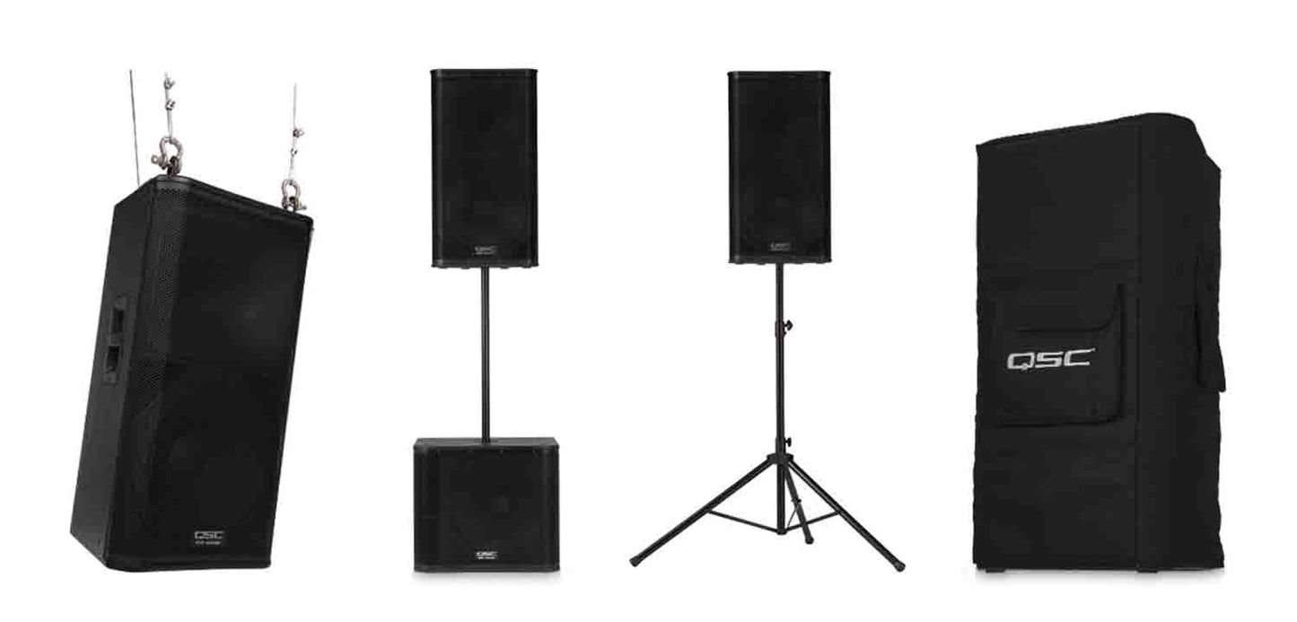QSC KW152 1000 Watts 15-Inch 2-Way Powered Loudspeaker - Hollywood DJ