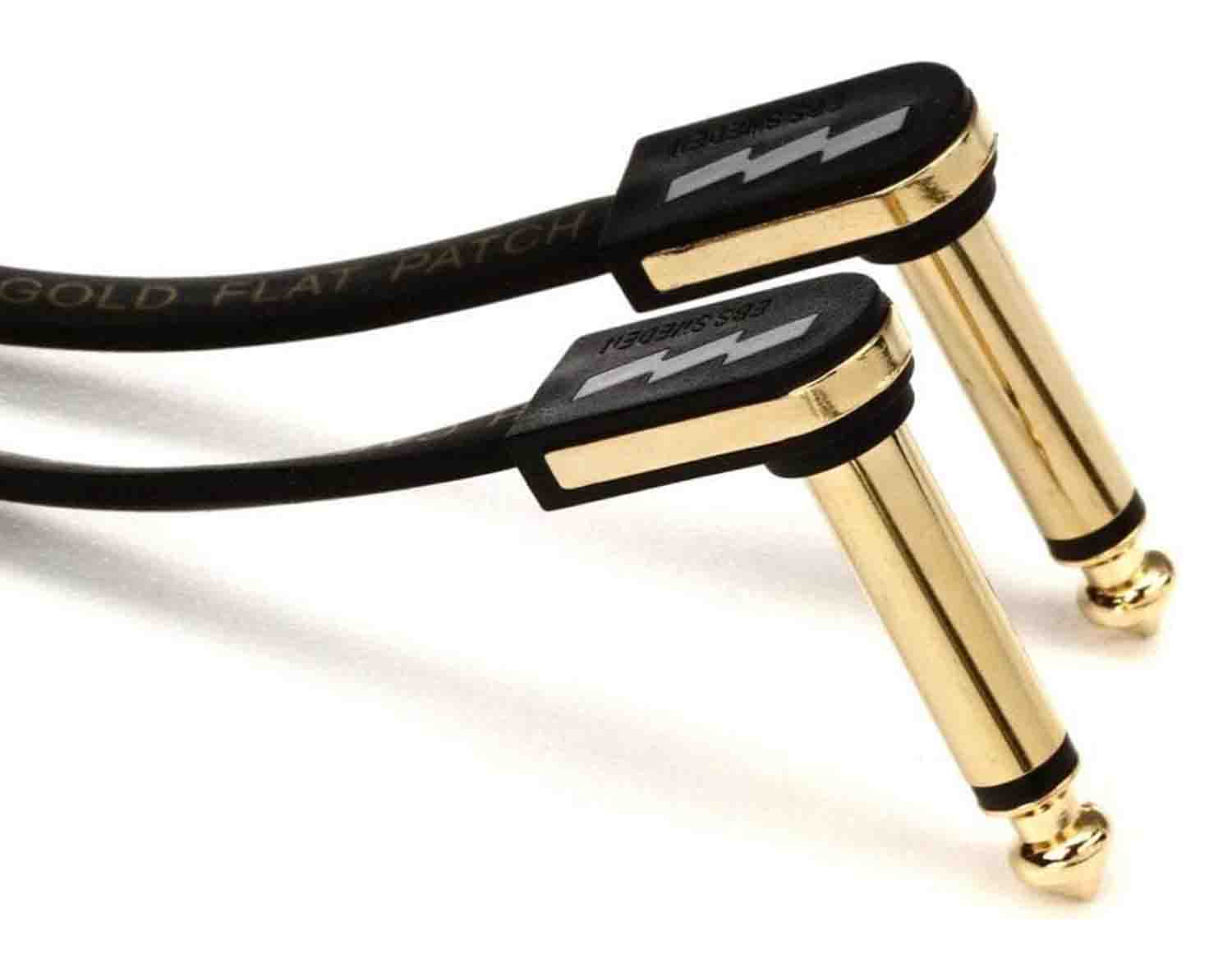 EBS PG-10 Premium Gold Flat Patch Cable - 4" - Hollywood DJ
