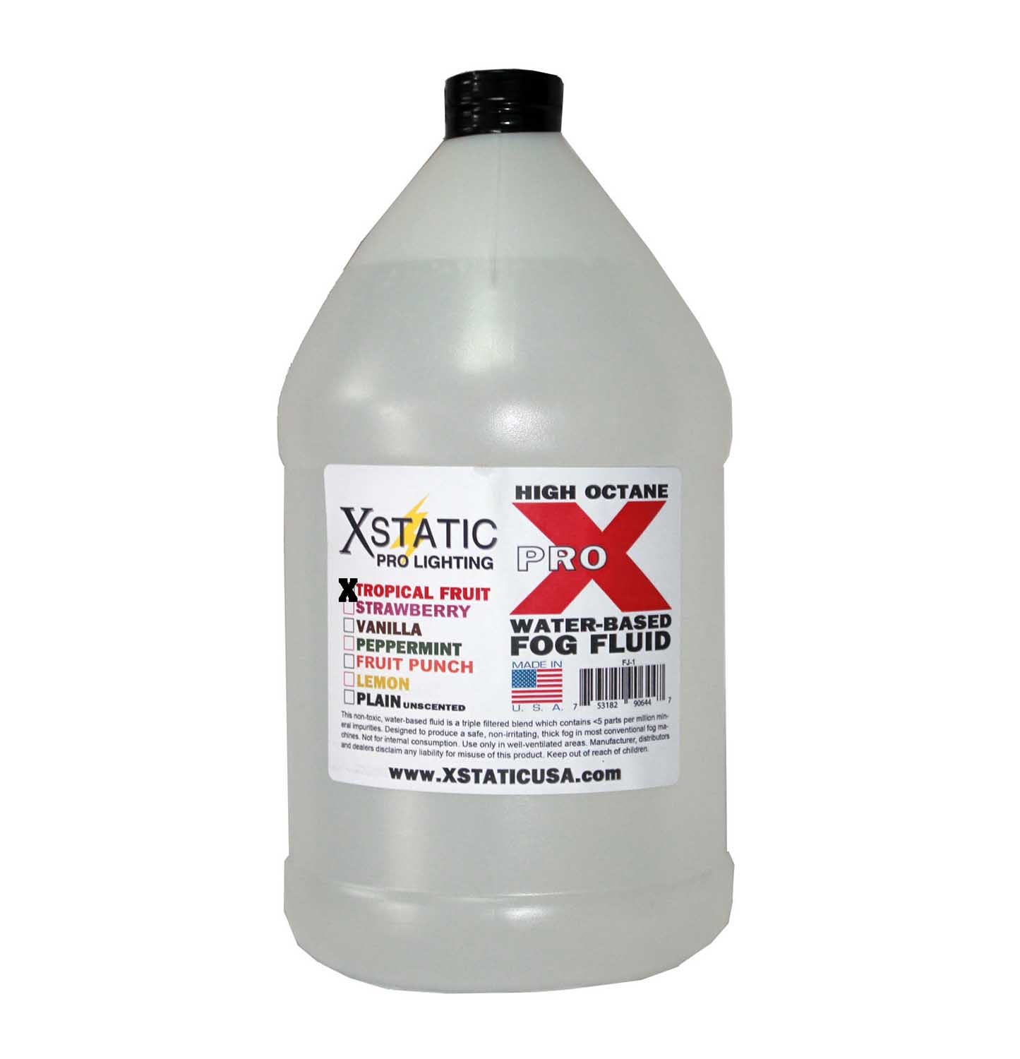 ProX FJ-1T Fog Juice Water Based TROPICAL FRUIT - Hollywood DJ