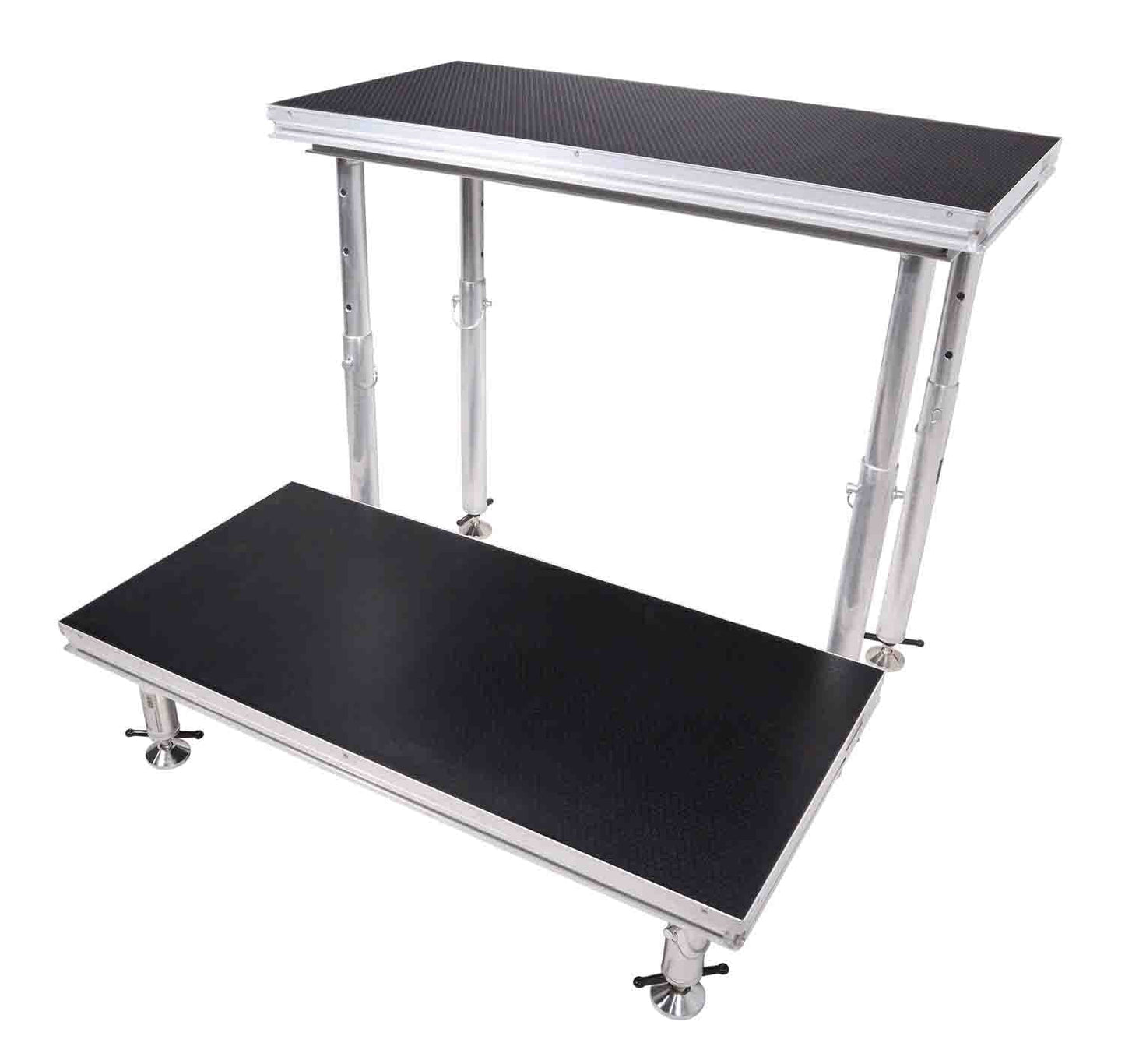 ProX XSQ-2X4 MK2 StageQ MK2 2ft X 4ft Heavy Duty Platform with 28 to 48 Inch Height Legs - Hollywood DJ