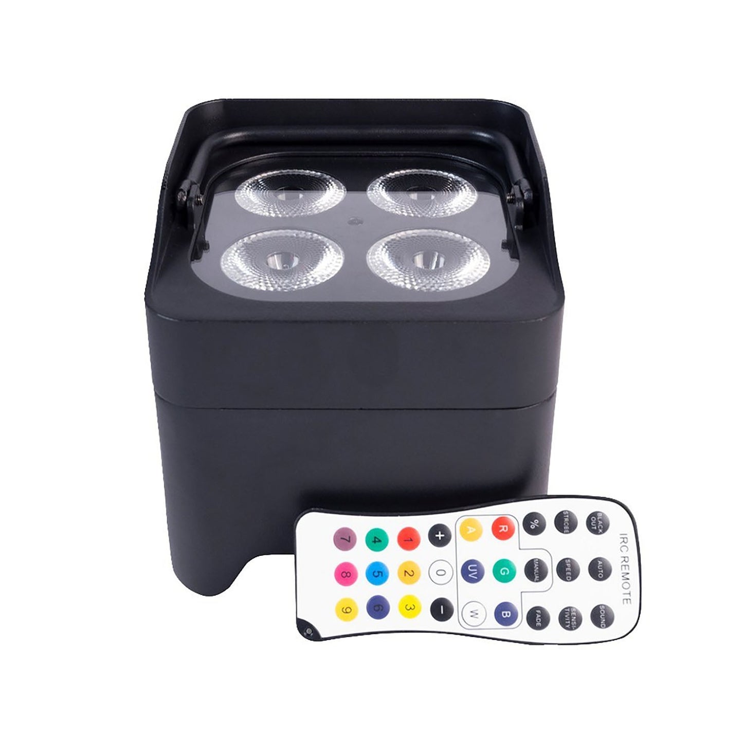 ColorKey CKW-6020B, 3 Pack of MobilePar Uplight Mini Hex 4, Battery Powered Wireless Par Fixture Light - Hollywood DJ