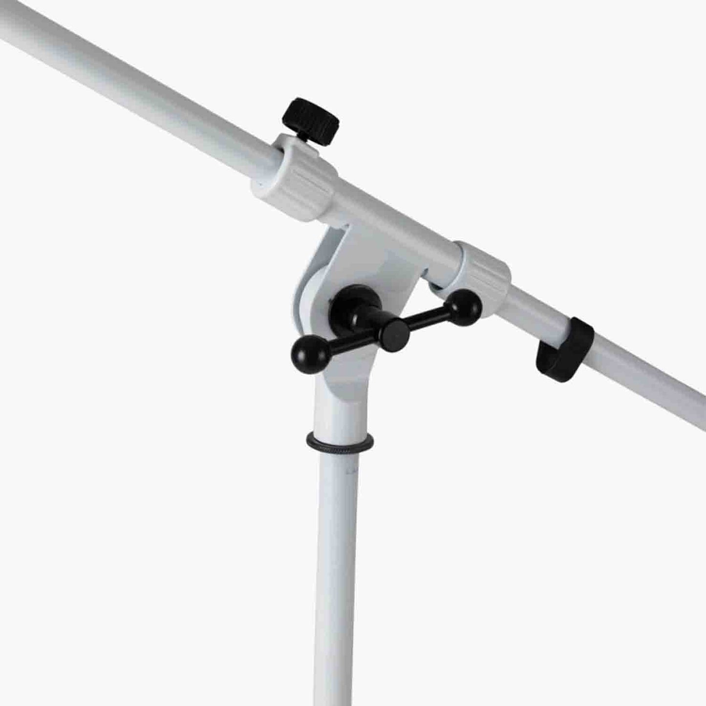 OnStage MS7801W Euro-Boom Mic Stand - White - Hollywood DJ