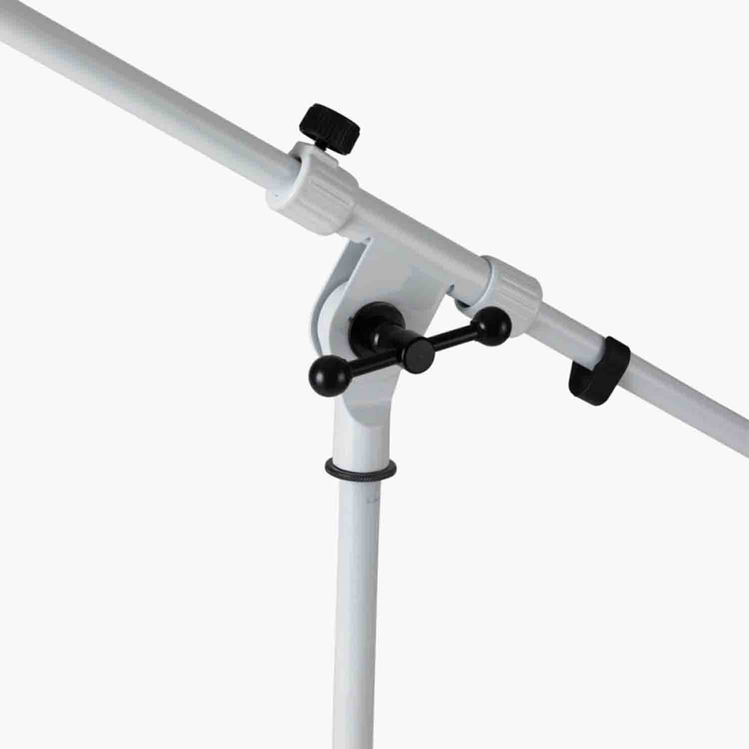 OnStage MS7801W Euro-Boom Mic Stand - White - Hollywood DJ