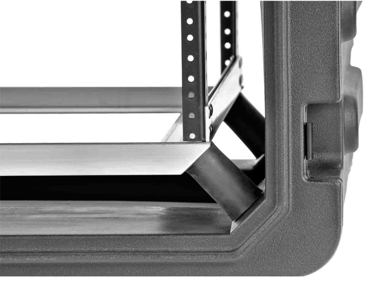 SKB Cases 3SKB-R10U20W Roto Shock Mount Rolling Rack Case 20-Inch Deep - 10 RU - Hollywood DJ