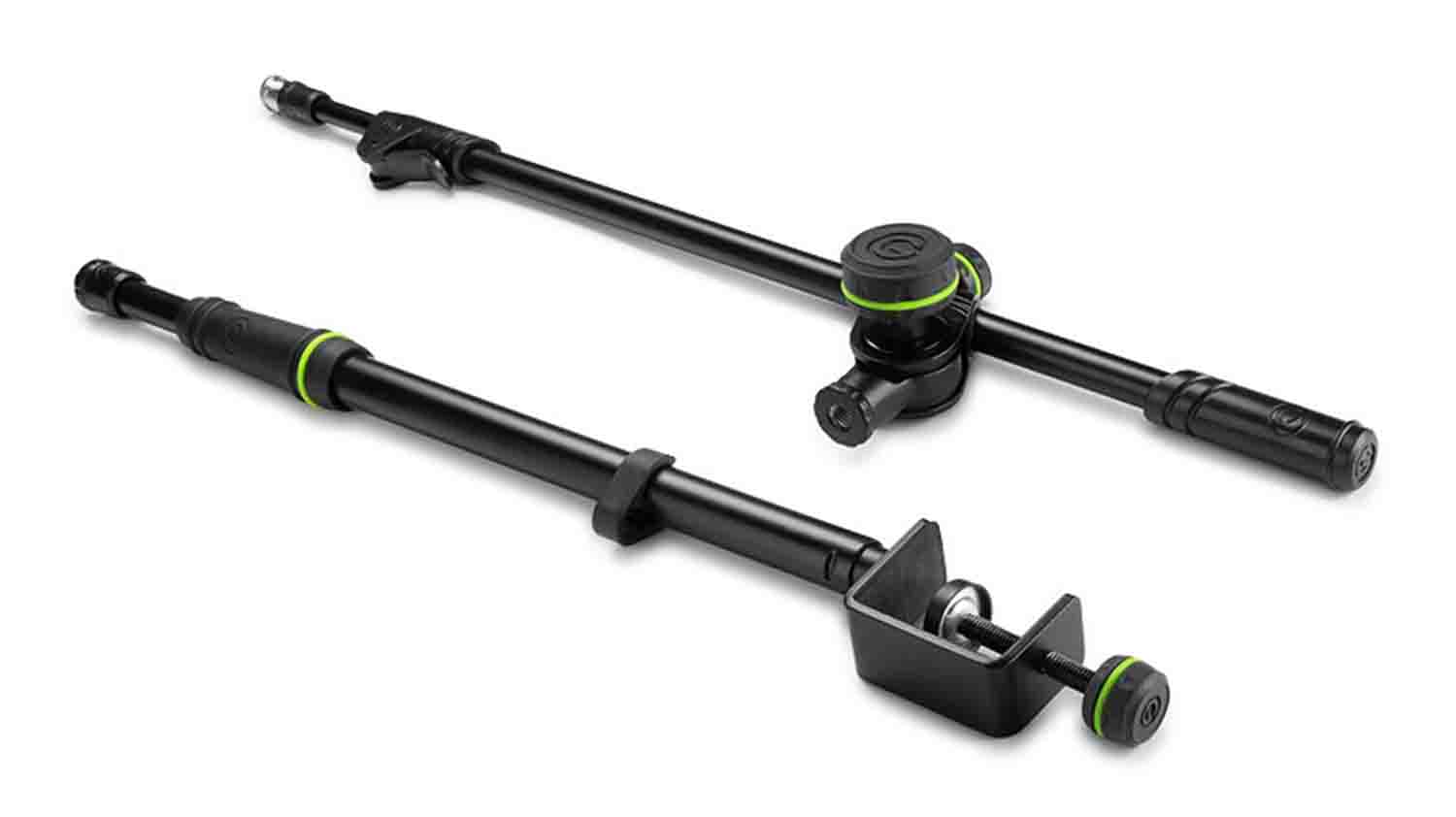 Gravity MS 0200 SET1 Gravity Stands Microphone Pole with Table Clamp and Boom Arm - Hollywood DJ