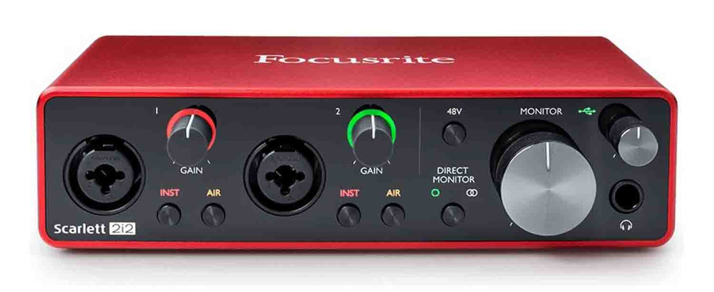 Focusrite Scarlett 2i2 3rd Gen 2x2 USB Audio Interface - Hollywood DJ