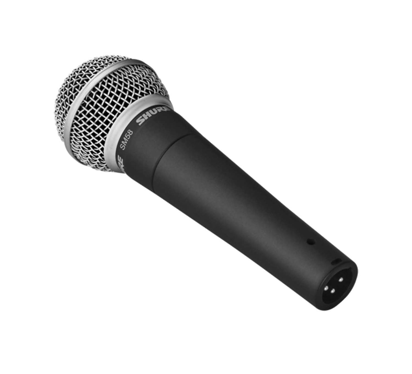 Shure SM58-CN Dynamic Cardioid Microphone with Cable and 3-pin XLR Connector - Dark Grey - Hollywood DJ