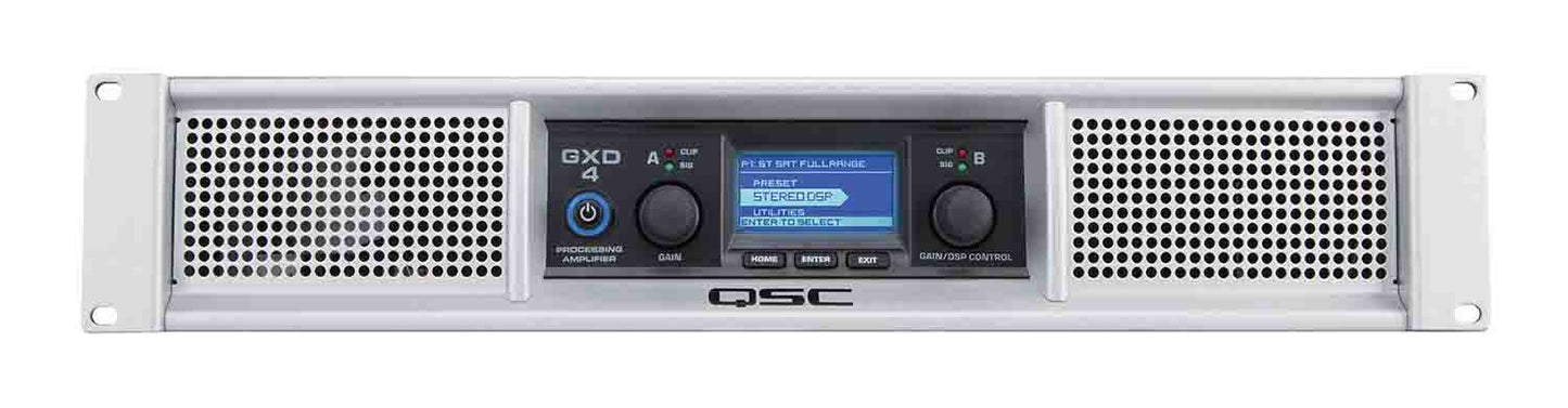 QSC GXD4 Professional 1600W Power Amplifier with DSP - Hollywood DJ