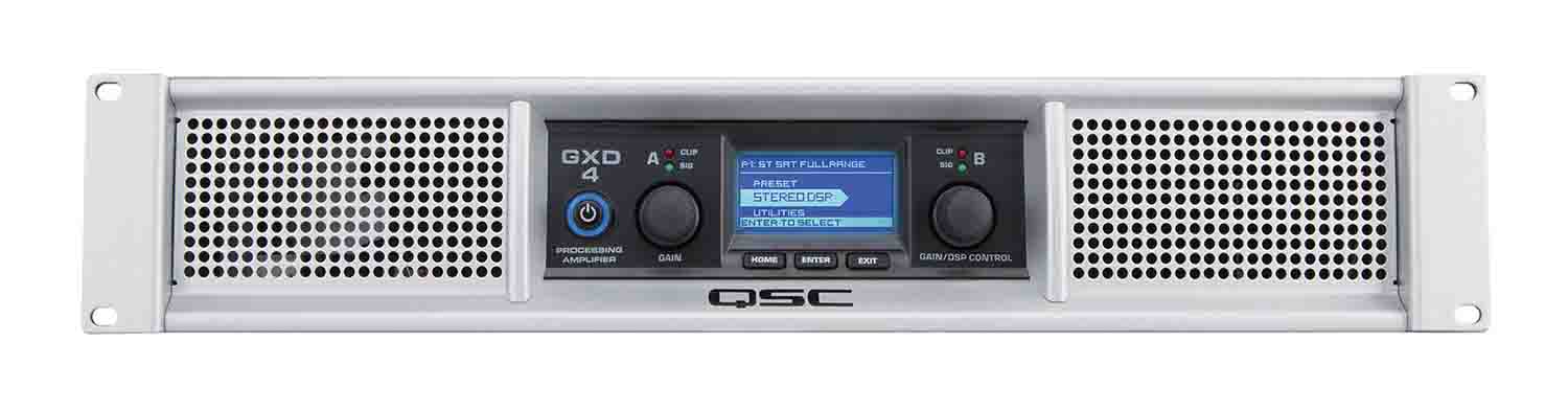 QSC GXD4 Professional 1600W Power Amplifier with DSP - Hollywood DJ