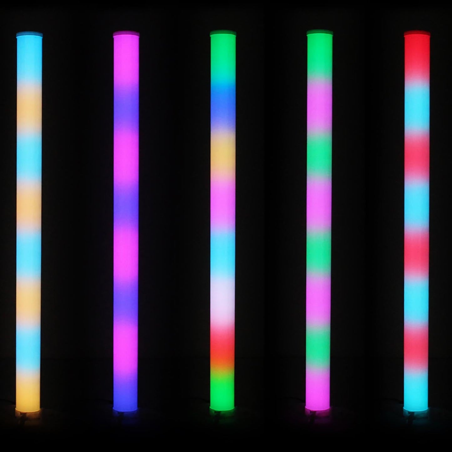 JMAZ JZ2005 LED Color Tube, Galaxy Tube with 32 Tri-color (RGB) LEDs and RF Remote Control - Hollywood DJ