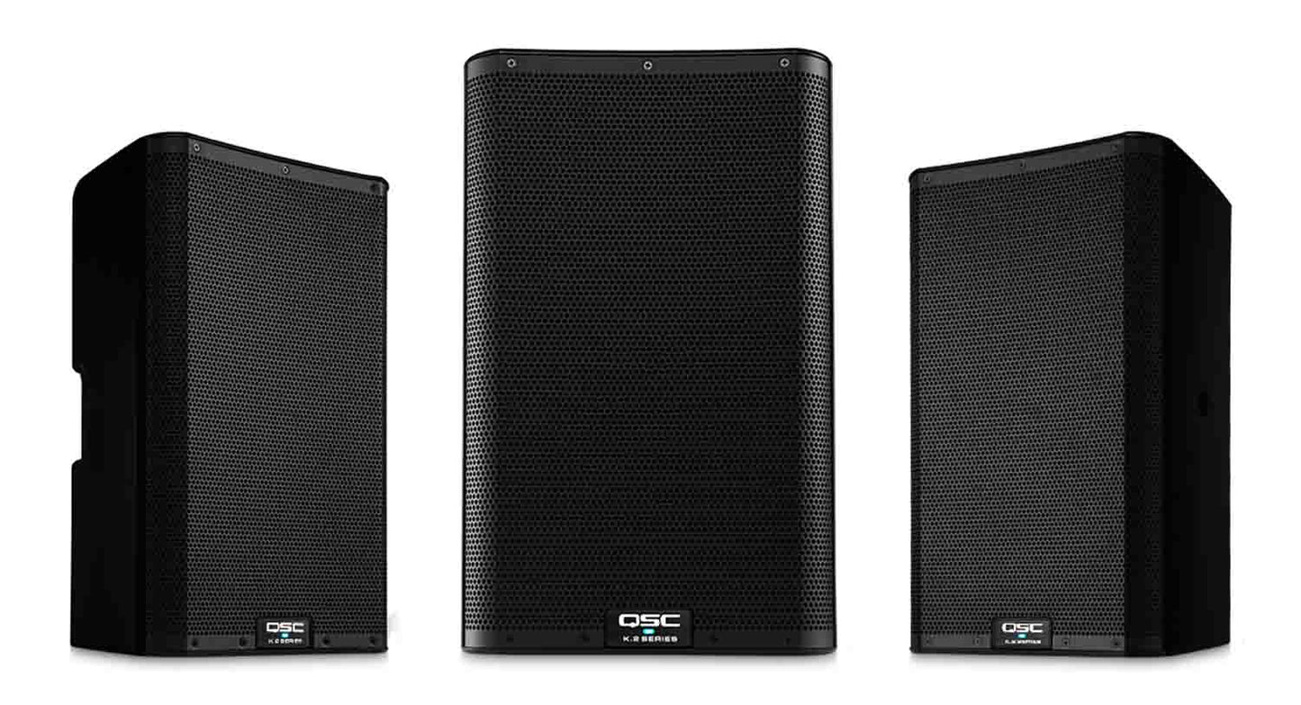 QSC K10.2, 10-inch 2000W Powered Portable PA Speaker with Integrated Speaker Processor - Hollywood DJ