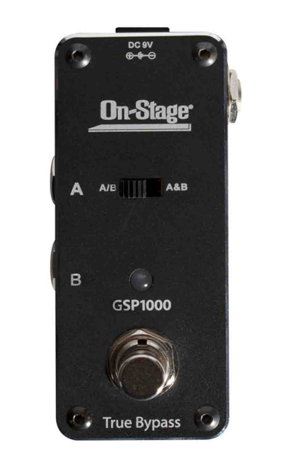 Onstage GSP1000 ABY Switcher - Black - Hollywood DJ
