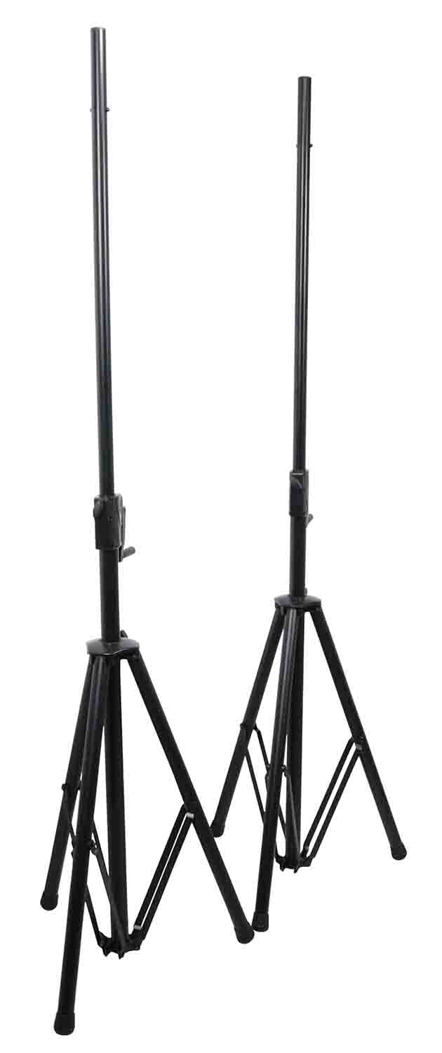 PROX T-SS21CX2 PKG Pair 6FT Crank-Speaker Stand Pro with Bag - Hollywood DJ