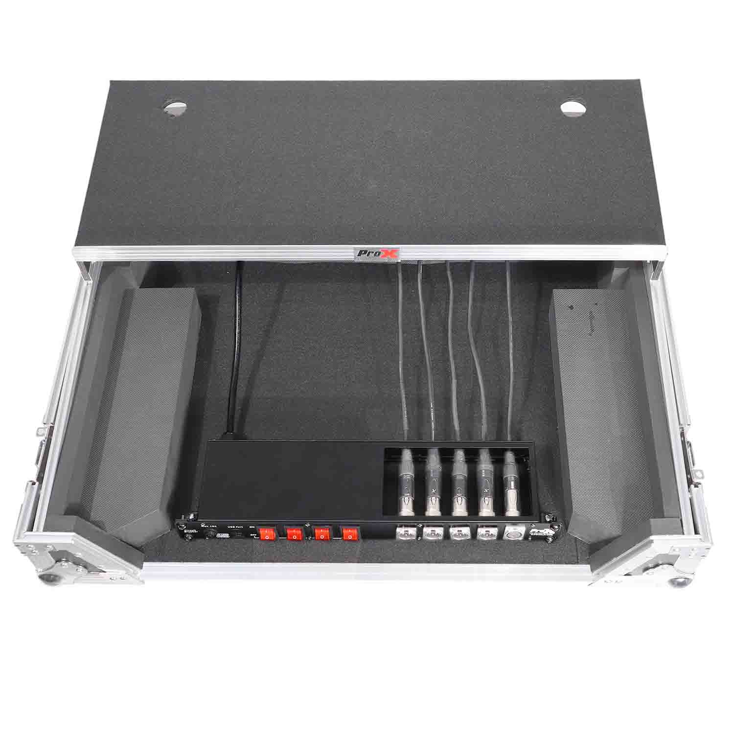 B-Stock: ProX X-PC4XLR-USB 1U 15 Amp Circuit 4CH Switch Panel W-2 USB and 5 Punched Space - Hollywood DJ