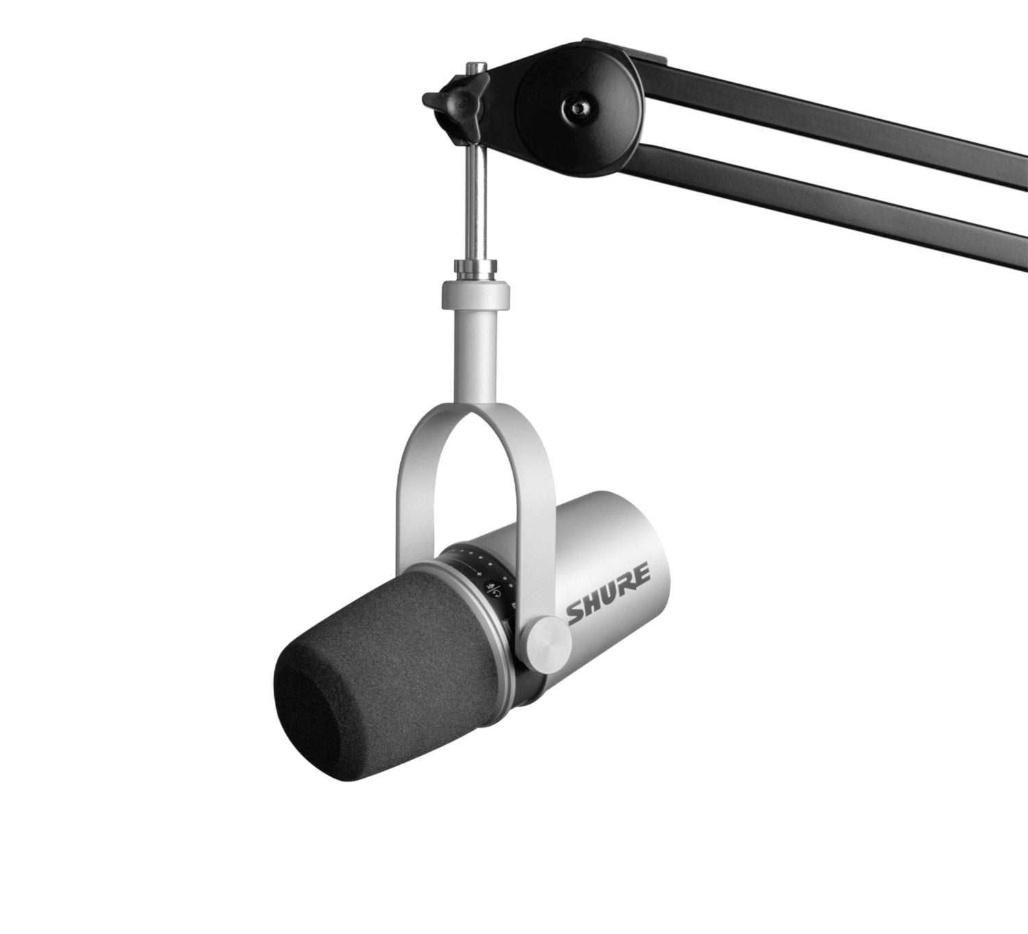 B-Stock: Shure MV7 USB Podcast Microphone - Silver - Hollywood DJ
