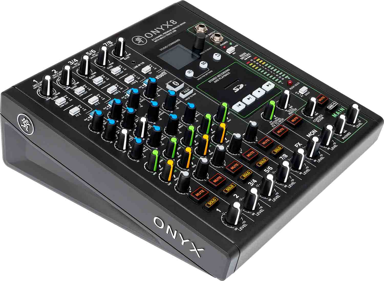 Open Box: Mackie Onyx8, 8-Channel Premium Analog DJ Mixer with Multitrack USB - Hollywood DJ