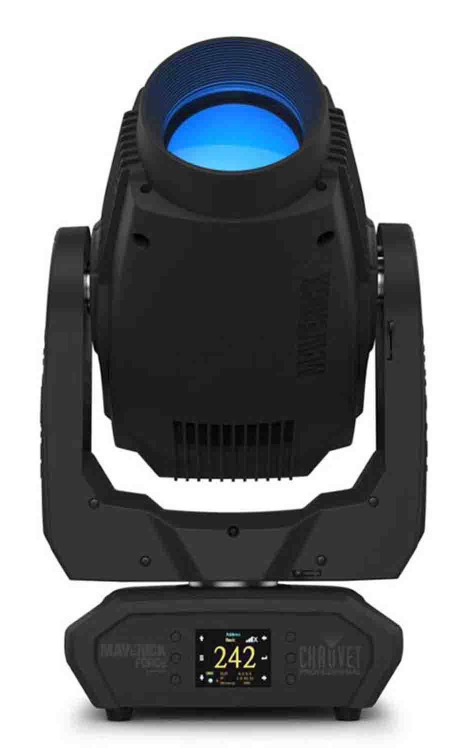 Chauvet Pro Maverick Force 1 Spot Lightweight 470 W LED Yoke Spot Fixture - Hollywood DJ