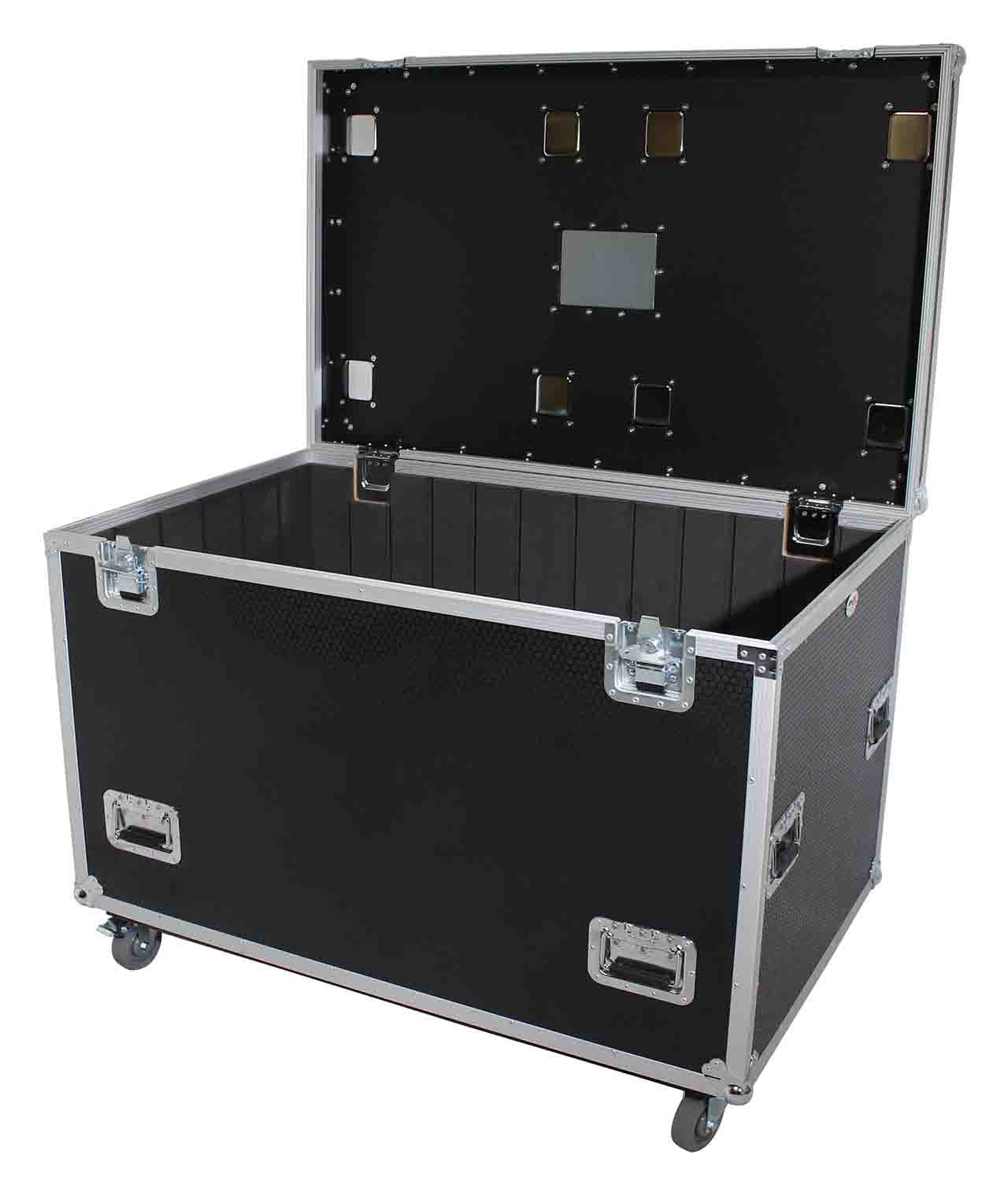 PROX XS-UTL483036W MK2 TruckPaX Heavy-Duty Truck Pack Utility Flight Case with Divider/Tray Kit and with 4 Inch Casters - Hollywood DJ