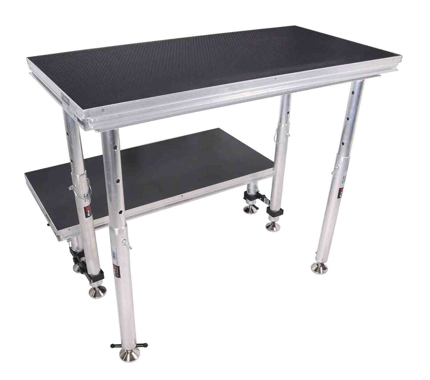 ProX XSQ-2X4 MK2 StageQ MK2 2ft X 4ft Heavy Duty Platform with 28 to 48 Inch Height Legs - Hollywood DJ