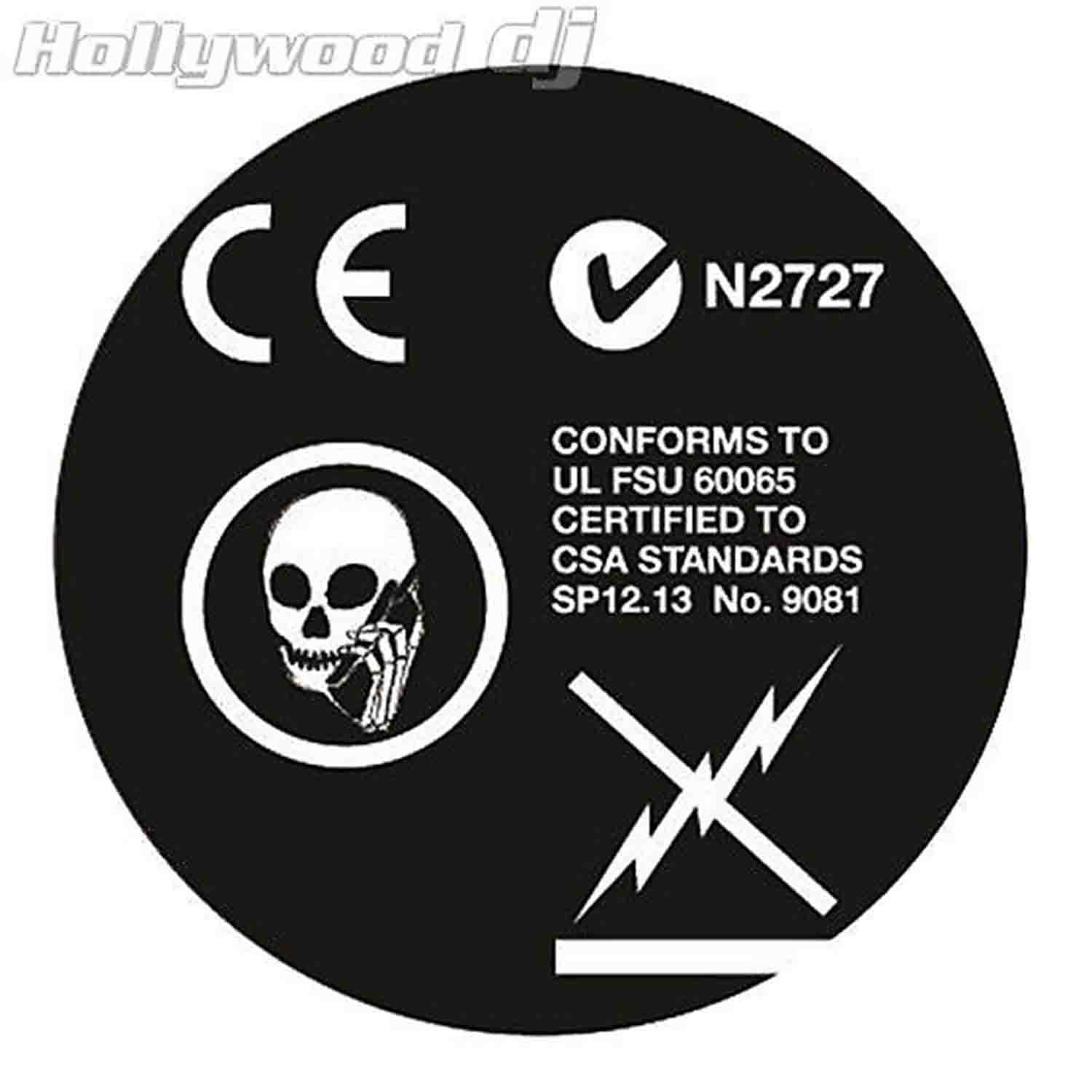 Sicmats DJ Turntable Slipmats 'SKULLPHONE CIRCLE' Slip Mat Sic Mats - Pair - Hollywood DJ