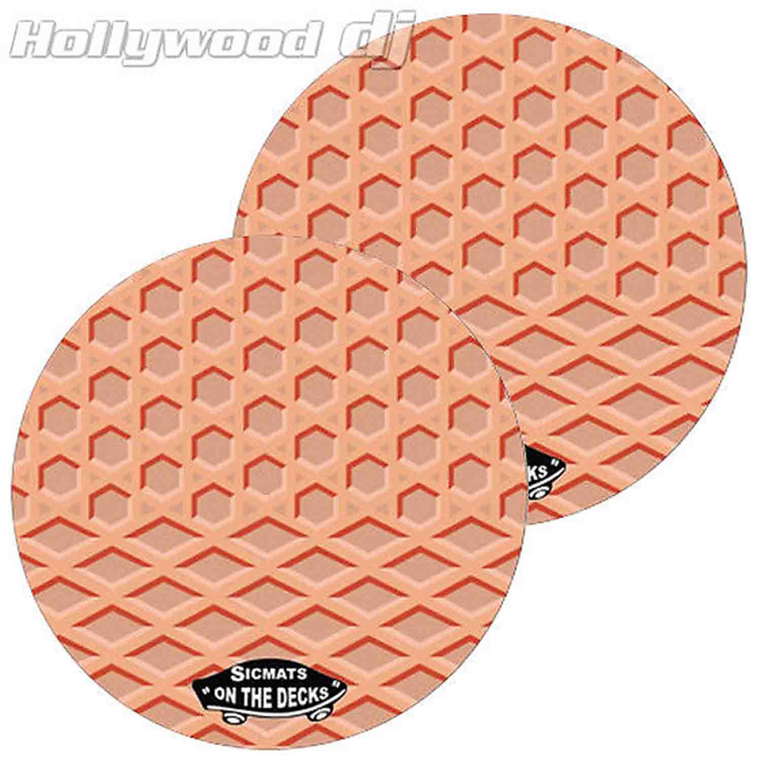 Sicmats DJ Slipmats VANS WAFFLE SOLE Technics Turntable Slip Mat Set Sic Mats - Pair - Hollywood DJ