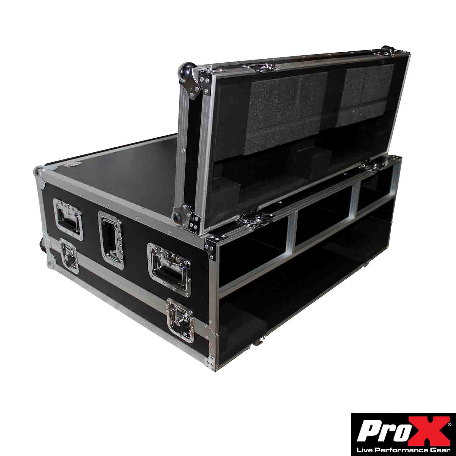 B-Stock: ProX XS-AHGLD80DHW DJ Road Case for Allen & Heath GLD-80 Mixing Board with Doghouse and Wheels - Hollywood DJ