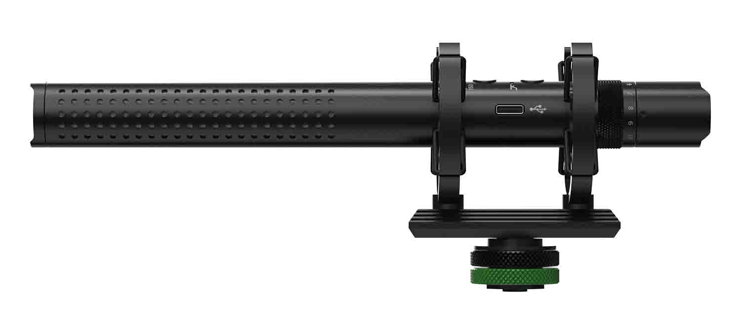 Mackie EM-98MS On-Camera Shotgun Microphone for Smartphones and DSLRs - Hollywood DJ