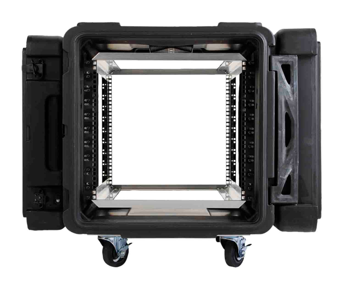 SKB Cases 3SKB-R910U28 28-Inch Deep 10U Roto Shock Rack Case - Black - Hollywood DJ