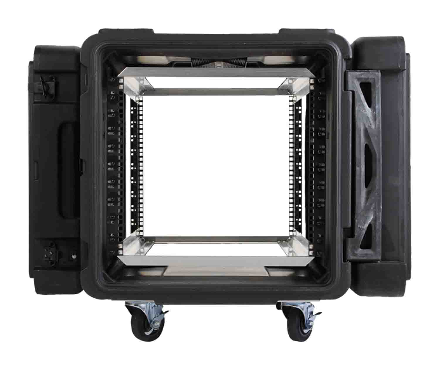 SKB Cases 3SKB-R910U28 28-Inch Deep 10U Roto Shock Rack Case - Black - Hollywood DJ