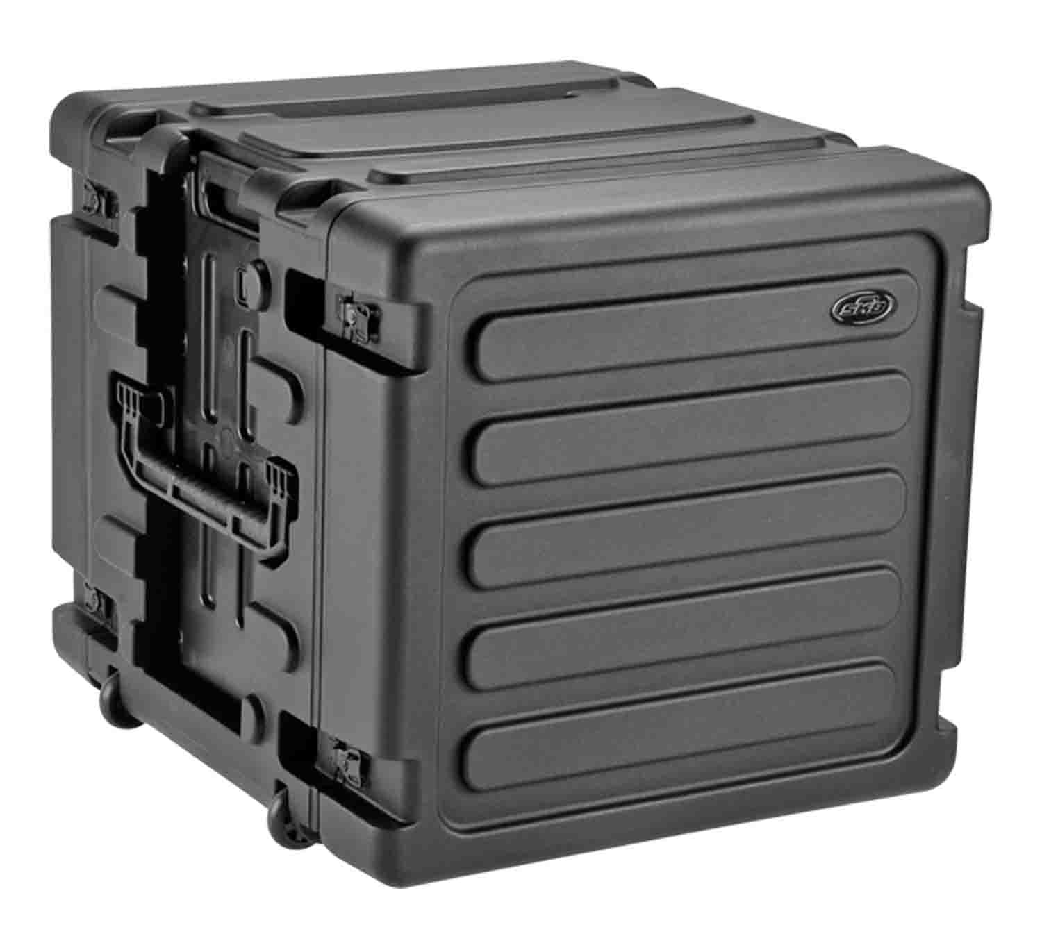 SKB Cases 3SKB-R10U20W Roto Shock Mount Rolling Rack Case 20-Inch Deep - 10 RU - Hollywood DJ