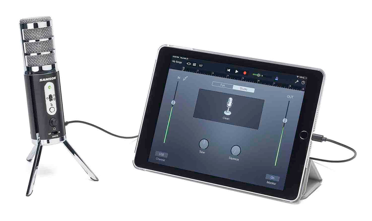 Samson Satellite USB and iOS Broadcast Microphone - Hollywood DJ