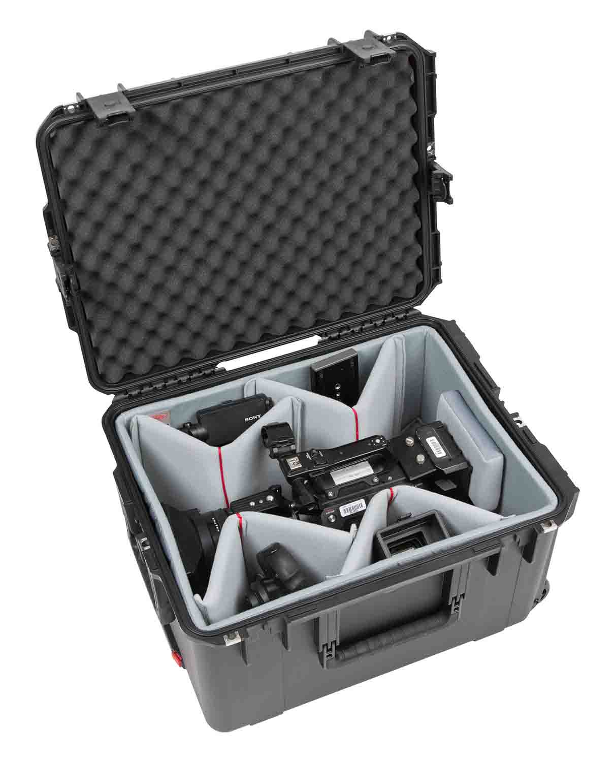 SKB Cases 3i-2217-12DT iSeries 2217-12 Case with Think Tank Video Dividers and Lid Foam - Black - Hollywood DJ